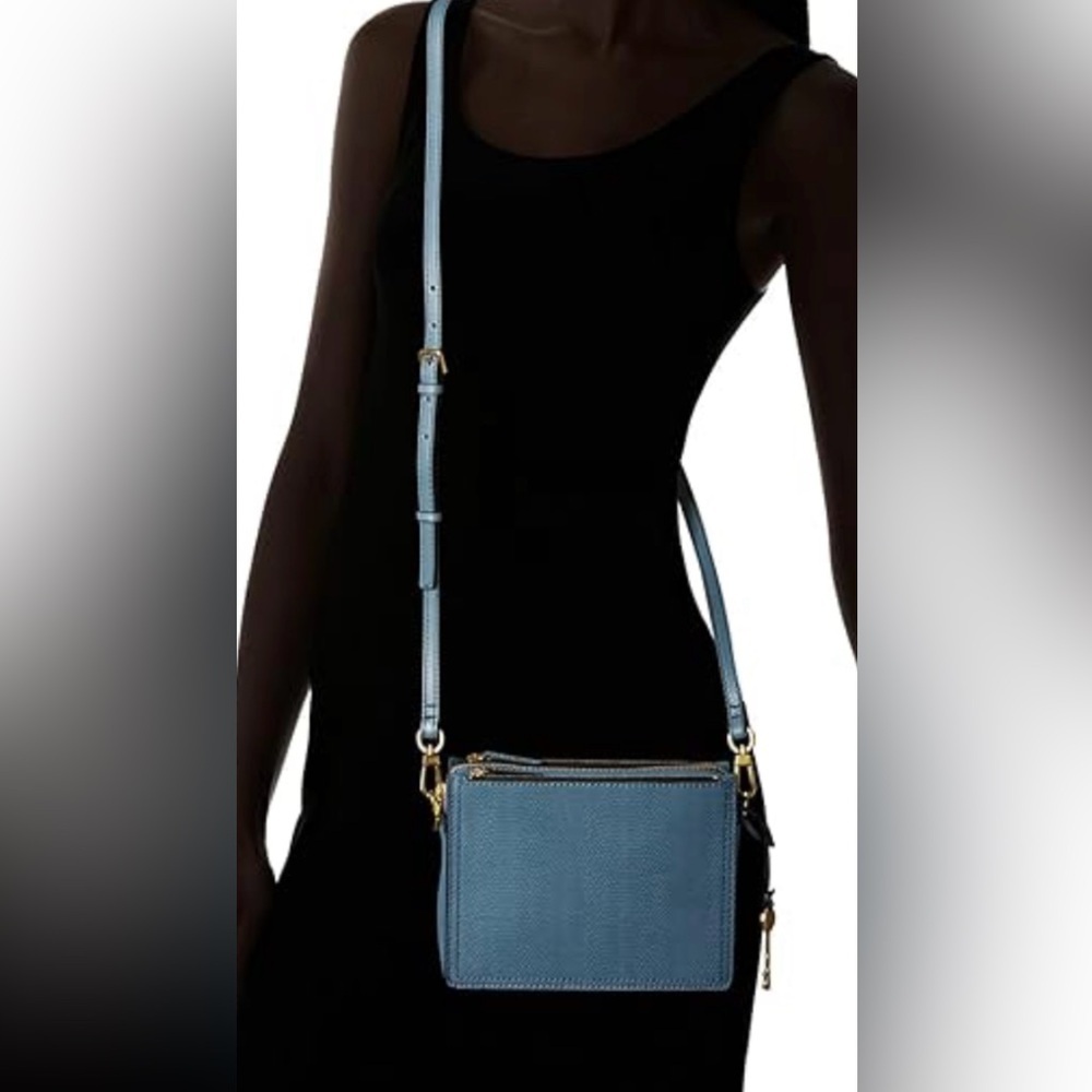 Fossil blue crossbody bag